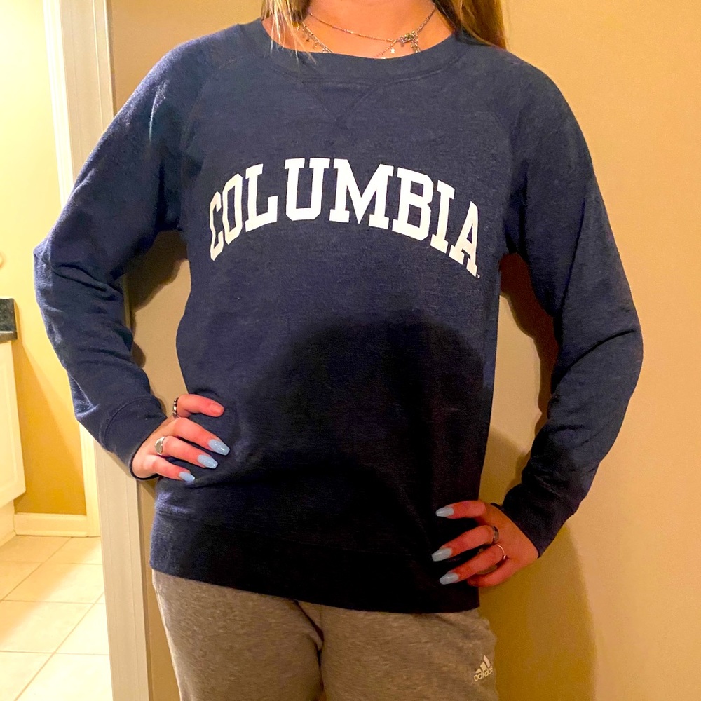 Columbia college navy crewneck